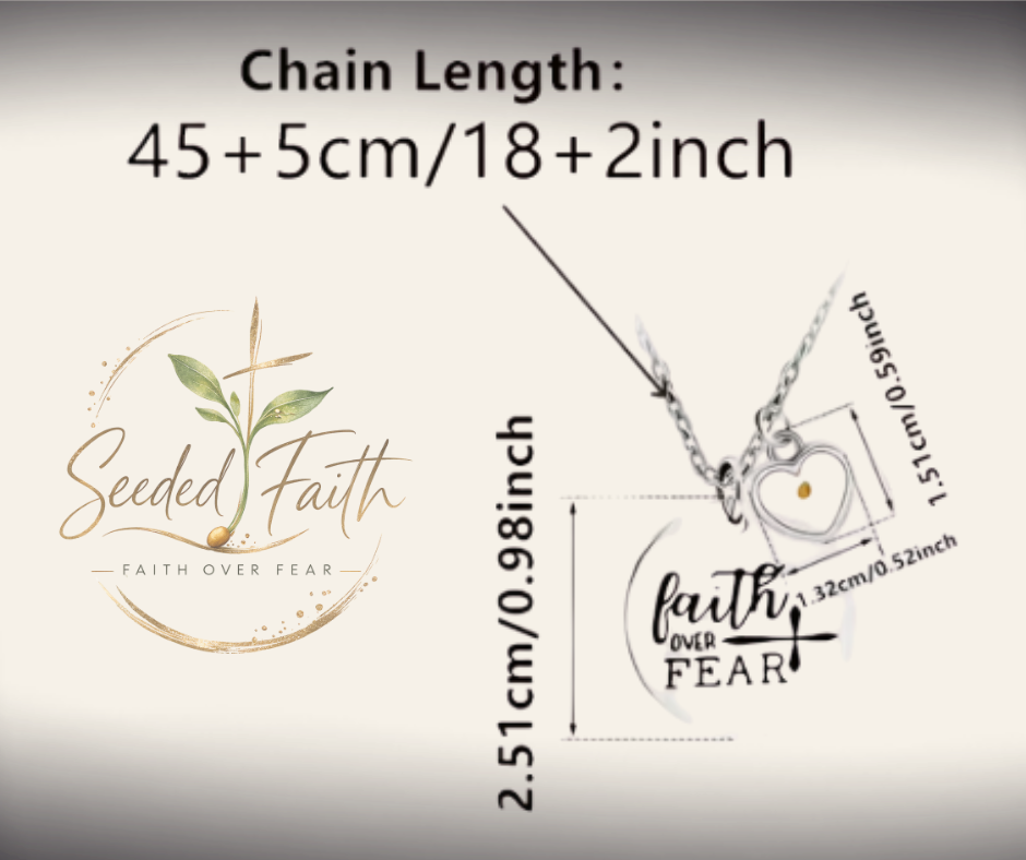 Faith over Fear Heart Pendant™