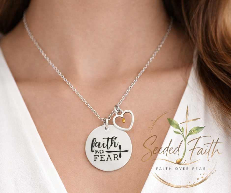 Faith over Fear Heart Pendant™