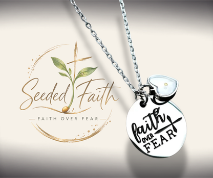 Faith over Fear Heart Pendant™